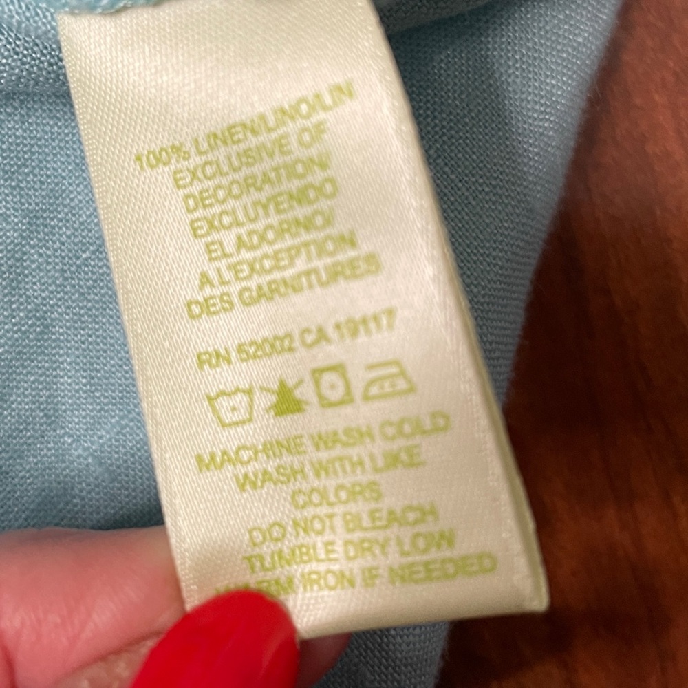 Sigrid Olsen Linen Button Front Shirt - image 7